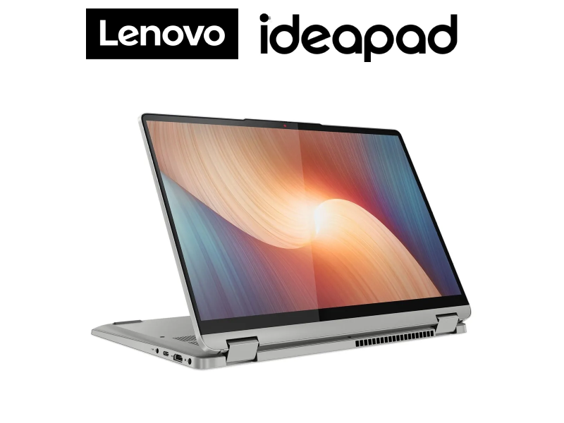 LAPTOP LENOVO IDEAPAD FLEX 5 AMD RYZEN 7 5700U RAM 8GB SSD 512GB AMD RADEON- 82R9000MUS -W11 14ALC7 TOUCH 14